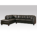 Bay Sectional Black Sofa Set