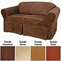 Suede Loveseat Slipcover