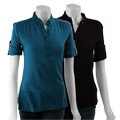 Kersh Women's 1/2-sleeve Button-down Shirt