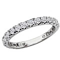 14k White Gold 2/3ct TDW Round Diamond Band (H-I, I1-I2)
