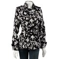 Lapis Women's Patterned Short Trench Jacket