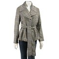 Lapis Women's Black/ White Printed Cropped Jacket