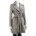 Lapis Women's Button-front Tweed Trench