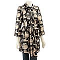 SDII Women's Black/ Beige Casual Trench Coat