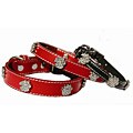 JLT Leather Ornament Rhinestone Collar