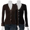 Dolce Cabo Women's Satin Trimmed Cardigan