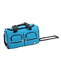 Rockland 22-inch Turquoise Rolling Duffel Bag
