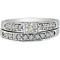 10k White Gold 1/4ct TDW Round Diamond Ring