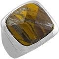 Stainless Steel Tiger's Eye Ring
