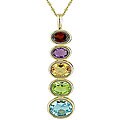 14k Yellow Gold Multi-Gemstone Necklace