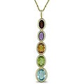 14k Yellow Gold Multi-Gemstone Necklace