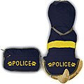 JLT Navy Police Rain Coat for Dogs