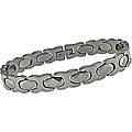 Dark Grey Stainless Steel Link Bracelet
