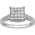 14k Gold 1/2ct TDW Princess-cut Diamond Ring (H-I-J, I1-I2)
