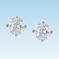 14k Gold 1/4ct TDW Single Diamond Stud Earring