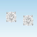 14-kt. White Gold Single 1/6-ct. TW Diamond Stud Earring