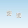 14k White Gold Single 1/10ct Diamond Stud Earring