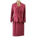 John Meyer Women's Plus Size Ruffle Skirt Suit