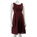 Ellen Tracy Women's Embellished Voile Dress