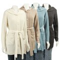 Contact Women's Shawl Collar Belted Duster Sweater