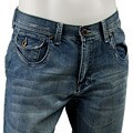 Vigoss Men's Medium Wash Flap Pocket Jeans
