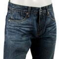 Vigoss Men's Dark Wash Straight-leg Jeans
