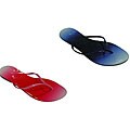 Twisted Women's 'Raisy' Ombre Patent Sandals