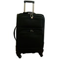 American Flyer Black Elite Quattro 21" Carry On Upright Suitcase