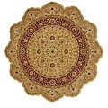 Hand-knotted Neyveli Hand-spun Wool Rug (6' Star)