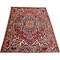 Persian Bakhtiari Burgundy/ Navy Rug (9' x 12')