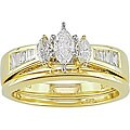 14k Yellow Gold 1/2ct TDW Diamond Bridal Ring Set