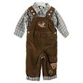 Little Me Infant Boy's Corduroy Overalls Set