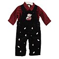 Little Me Infant Boy's Polar Bear Overalls Set