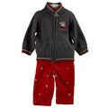 Little Me Infant Boy's Sledding Bear Sweater Outfit