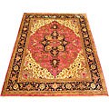 Indo Serapi Rose/ Black Rug (9' x 12'2)