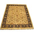 Indo Mahal Gold/ Black Rug (8' x 10')