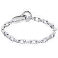 Sterling Silver and CZ Link Bracelet