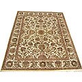 Indo Mahal Ivory/ Gold Rug (9' x 12')