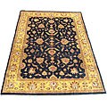 Indo Mahal Black/ Gold Rug (8'6 x 12'1)