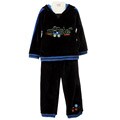 Absorba Blue/Black Toddler Boy's Velour Pant Set