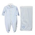 Absorba Infant Boy's 2-piece Velour Layette Set
