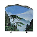 Hand-painted 'Pine' Slate (China)