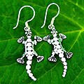 Sterling Silver 'Lizard' Earrings (Indonesia)