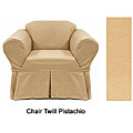 Twill Pistachio Chair Slipcover