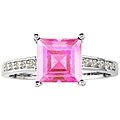 14k Gold Pink Topaz and 1/10ct TDW Diamond Ring ( H/I, I1/I2 )