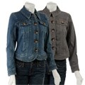 Live a Little Women's Denim Trapunto Jacket