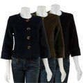 Live A Little Women's Variegated Corduroy Jacket