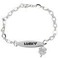 Sterling Silver Cubic Zirconia Lucky Bracelet