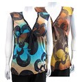 Joy Women's Plus-size V-neck Sleeveless Shirt