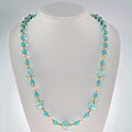 Genuine Murano Glass 'Parure' Light Blue Necklace